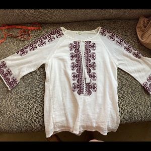 Jade | Maroon and White Gameday Top